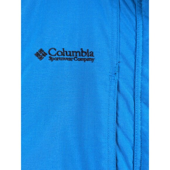 Columbia Womens Medium Blue Black Heavyweight Winter Jacket Lined Full Zip Coat - Picture 7 of 15